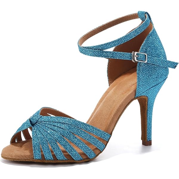 Zapatos De Baile Latino Para Mujer - Satén Y Malla, Tacón Medio, Puntera Cerrada - Para Salsa, Tango, Cha-cha