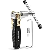LEBYCLE Bike Chain Tool, Chain Breaker for Single-Speed &amp; 6-12 Speed Chains | Bike Chain Breaker for Single-Speed &amp; 6-12 Speed Chains, Visible Pin Alignment, Replaceable HRC 43 &plusmn; 3 Pin &amp; Storage Slot