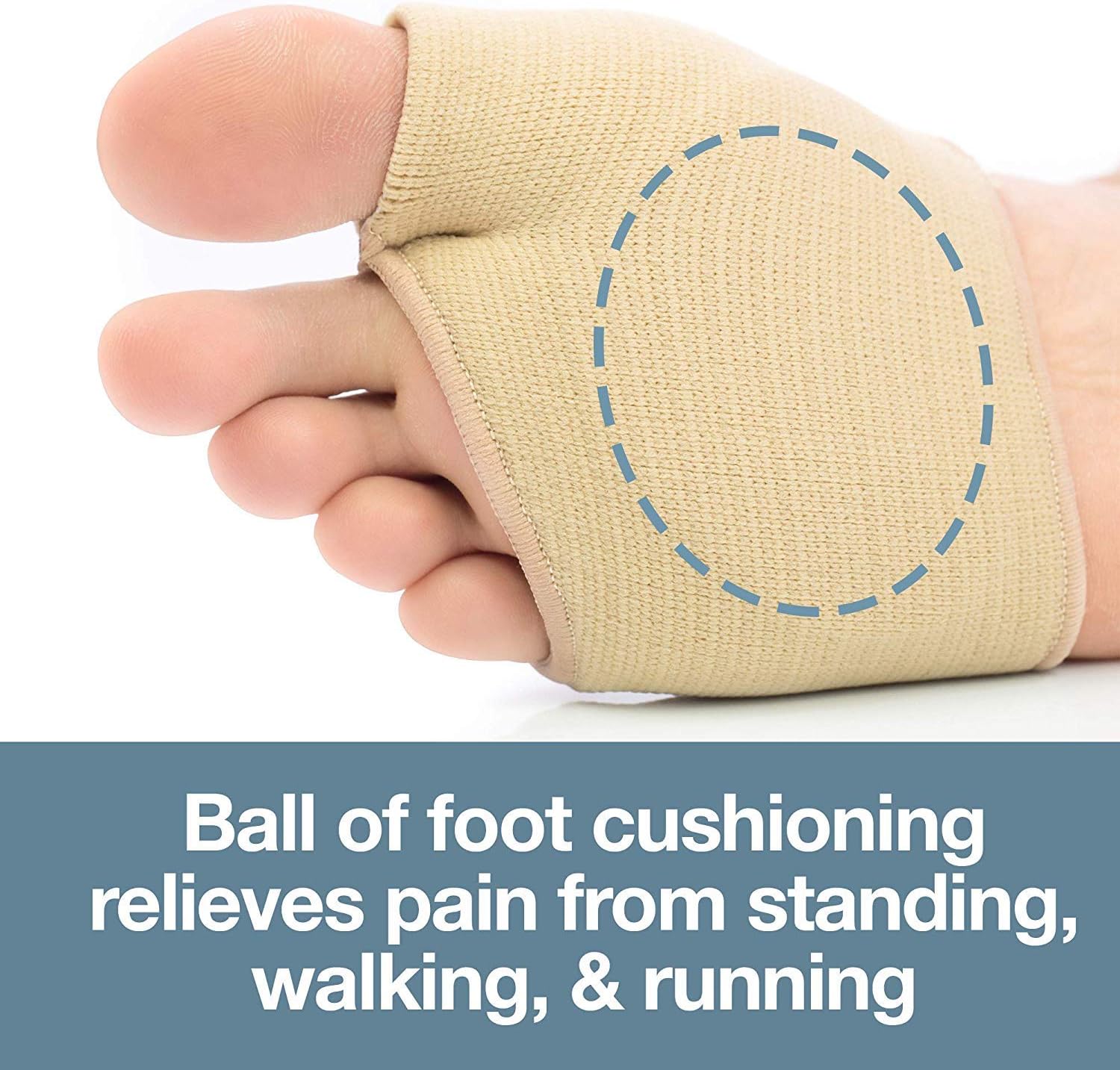 ZenToes Metatarsal Pads for Women and Men - 4 Pack Ball of Foot Cushions: Health & Personal Care