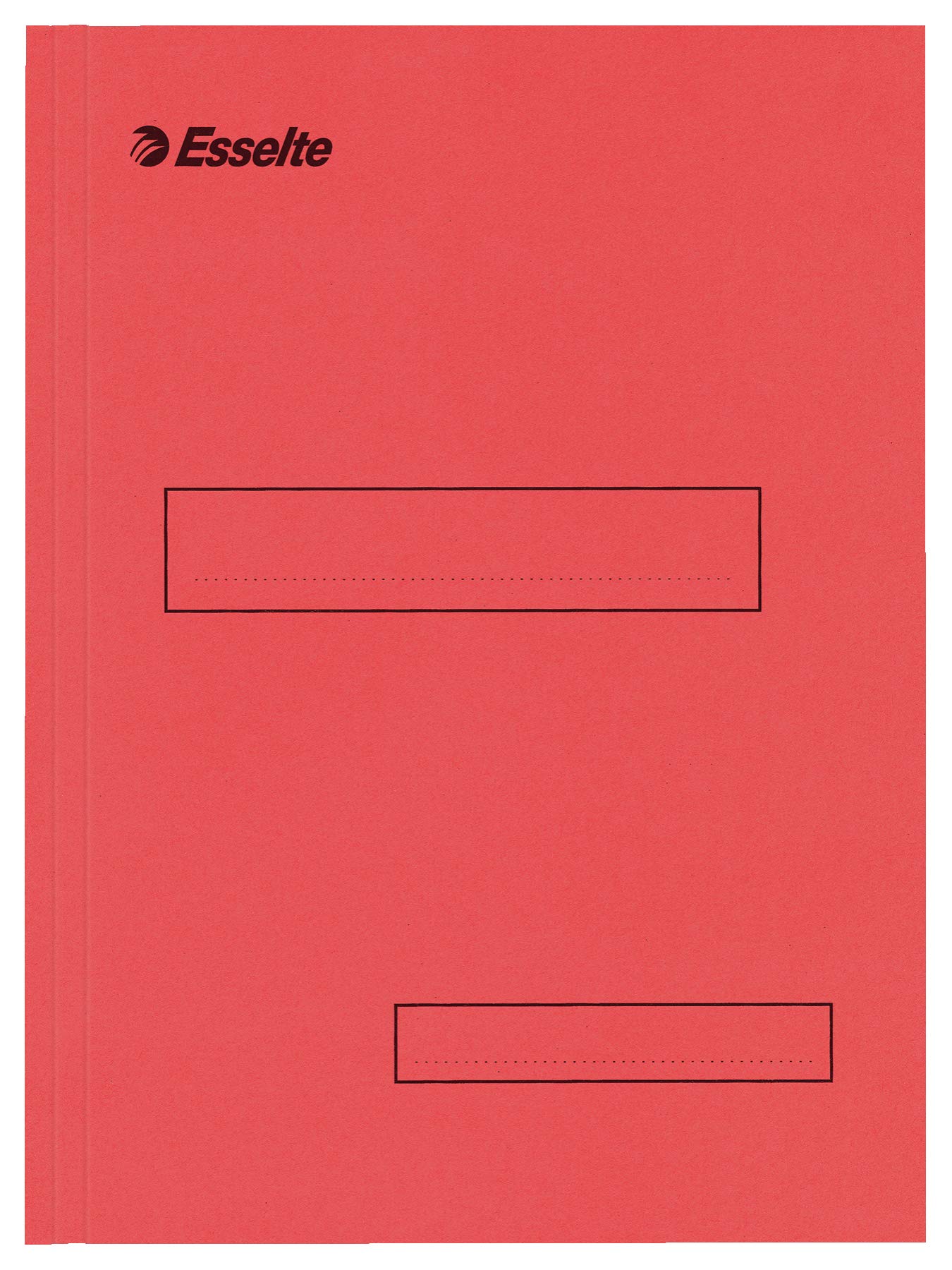Esselte Box of 100 Folders with 2 Flaps for Filing Cabinets 160 g Red
