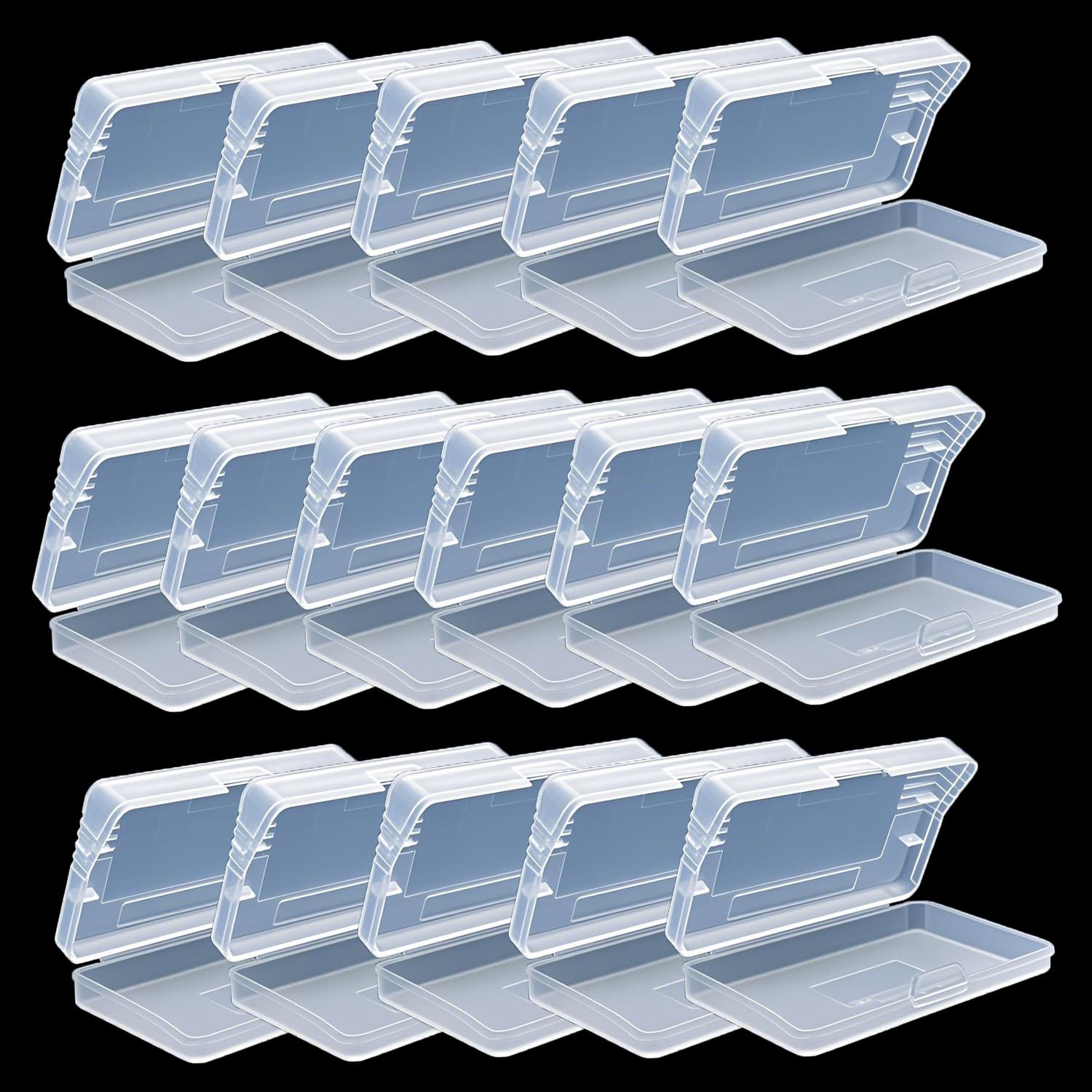 16PCS Transparent Cartridge Game Case Box Clear Anti Dust Cover Storage Box Protective Game Card Case for Nintendo Gameboy Advance GBA
