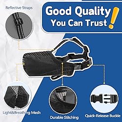 PAWFUN Dog Muzzle, Soft Mesh No Barking Pet Muzzles