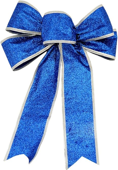 Amazon ハッピー ライフ Happylife クリスマスツリー オーナメント リボン ツリー飾り ブルー クリスマス雑貨 おもちゃ