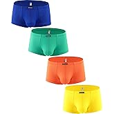 Hanhepee Men's Breathable Comfortable Sport Boxer Briefs Soft Performance Trunk Underwear