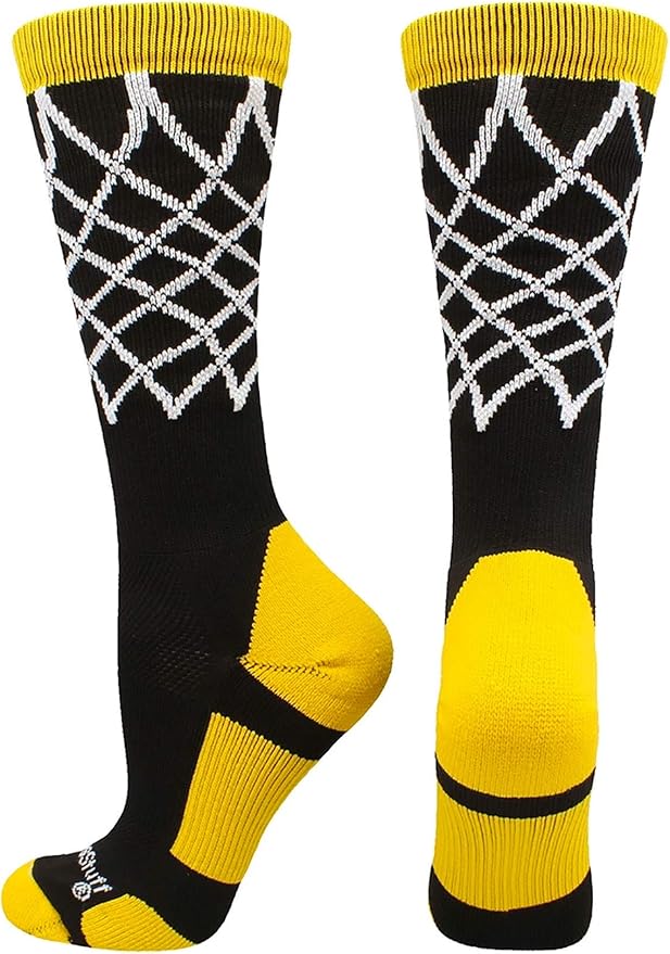 madsportsstuff basketball logo athletic crew socks