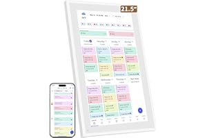 LIVINGPAI Smart Digital Calendar: 21.5-Inch Electronic Wall Calendars & Chore Chart, Full HD Interactive Touchscreen Display for Family Schedules Planner,Seamless Scheduling/Organizing-Wall/Desk Mountable