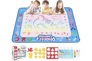 Toys for 2-8 Year Old Boys Girls, Luckades Water Drawing Mat for Toddler 2-3 3-5 Kids Gifts Educational Toys for 2 3 4 5 6 Ye