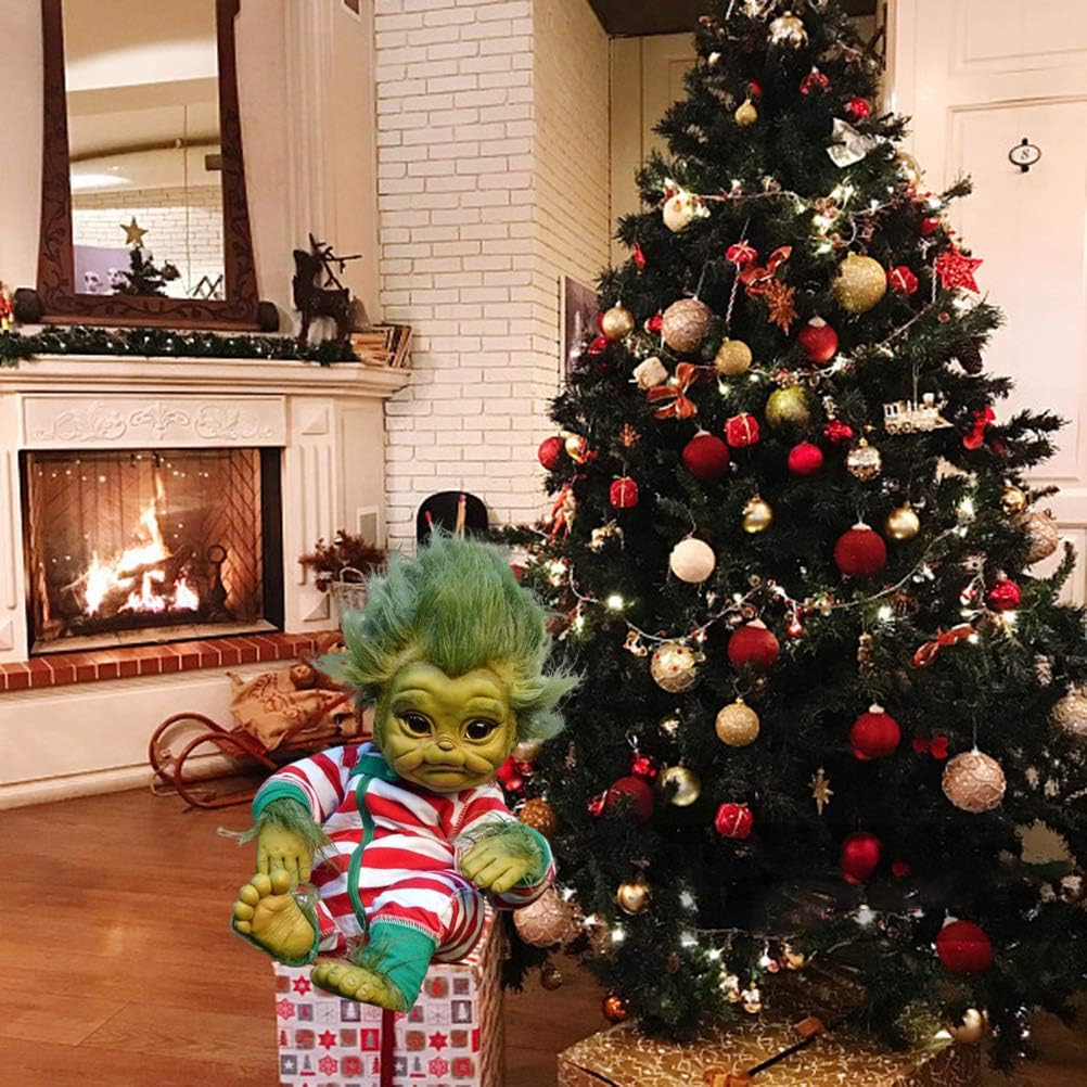 Tytoge Reborn Bebe Grinch Poupee Jouet Cm Dessin Anime Realiste Grinch Noel Simulation Poupee Cadeau Pour Enfants Garcons Filles Poupees Et Accessoires Jeux Et Jouets Nertili Al