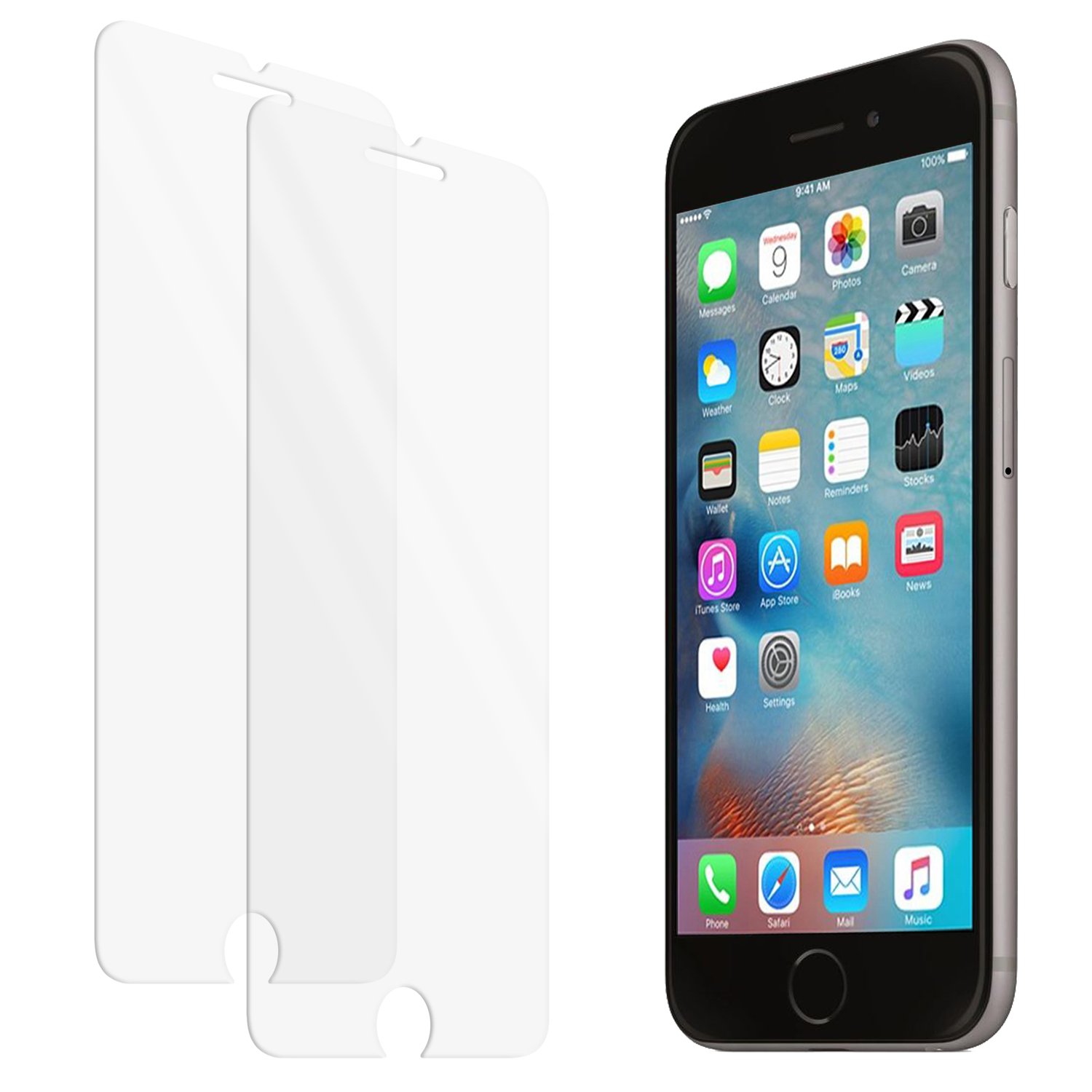 Protector de pantalla de vidrio templado zenmo Pack Premium para iPhone s