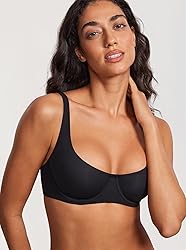 DOBREVA Women's Unlined Balconette Bra Underwire
