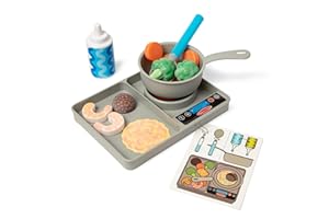 Melissa & Doug Simmer & Stir Stovetop Play Set with Water Wow!® Color Changing Play Food Preschool Toy Ages 3+