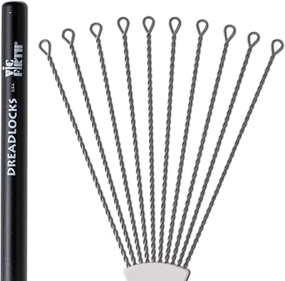 Vic Firth Dreadlocks Drum Brushes Steel Wire 10 Wires 14 in Handles