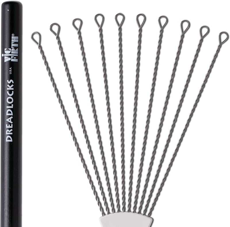 Vic Firth Dreadlocks Drum Brushes Steel Wire 10 Wires 14 in Handles