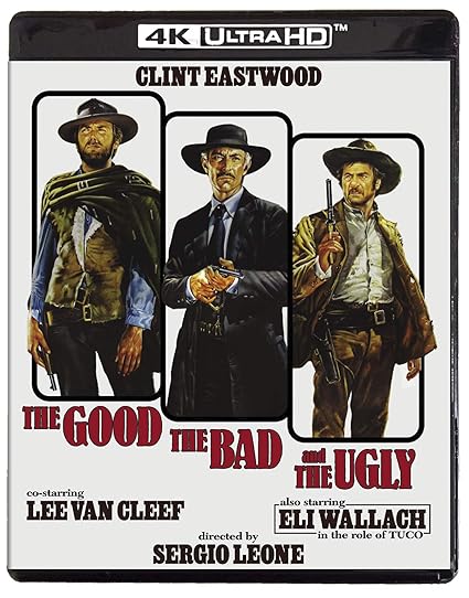 Amazon Com The Good The Bad And The Ugly 4kuhd Blu Ray Clint Eastwood Lee Van Cleef Eli Wallach Mario Brega Luigi Pistilli Aldo Sambrell Sergio Leone Movies Tv