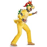 Super Mario Bros Deluxe Bowser Costume for Adults | Men's Plus Size Bowser Cosplay Outfit with Inflatable Shell