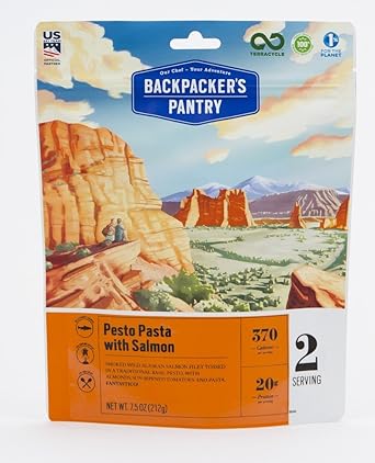 Amazon Com Backpacker S Pantry Pesto Pasta With Salmon 2