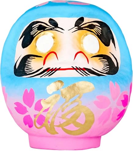 Miniature Daruma Doll (Japanese Good-Luck Charm) Seven Colors Set