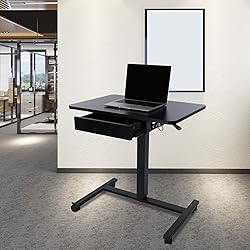 CLATINA Mobile Laptop Standing Desk, Height