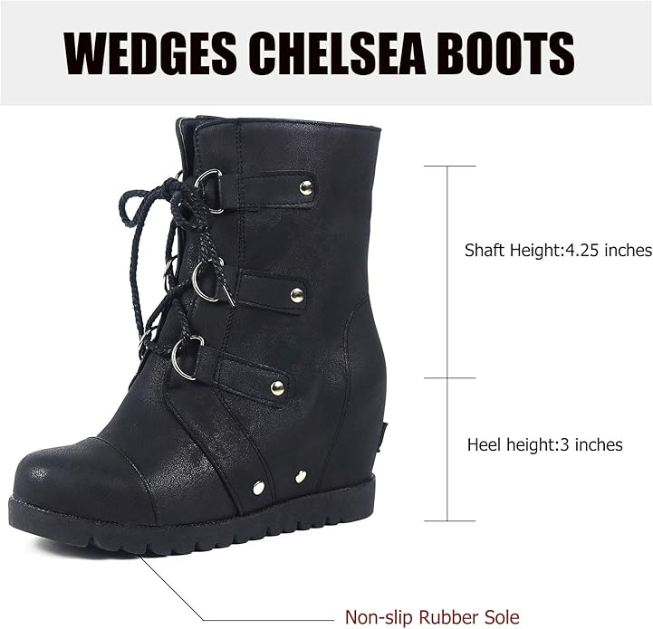 SaraIris Chelsea Booties Comfortable Waterproof