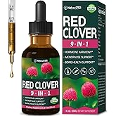 Nabouherb Red Clover Extract Menopause Support Drops for Women Health Balance, Dong Quai & Black Cohosh Supplement Tincture for Hot Flashes Relief, Bone Health Support w/Wild Yam. 2oz