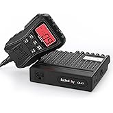 Radioddity CS-47 Radio CB pequeña, AM/FM, 40 canales, microhone de una mano con reducción de ruido de altavoz, gran pantalla 