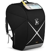 YOREPEK Travel Bag for Doona Car Seat Stroller with Luggage Tag | Padded Car Seat Travel Bag for Airplane with Clear Front Pocket, Foldable Car Seat Cover with Mini Pocket for AirTag