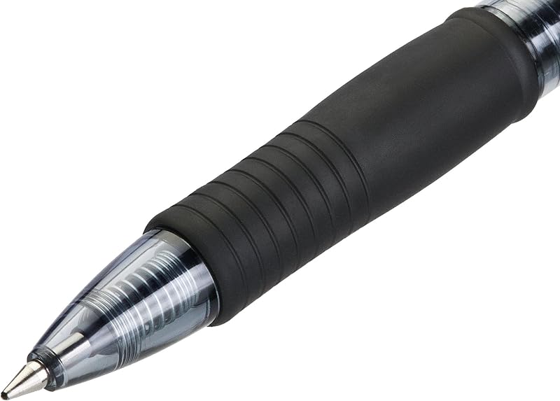 - 6 G2 Plus - Stylo Encre Gel - Rechargeable - Noir - Pointe Moyenne