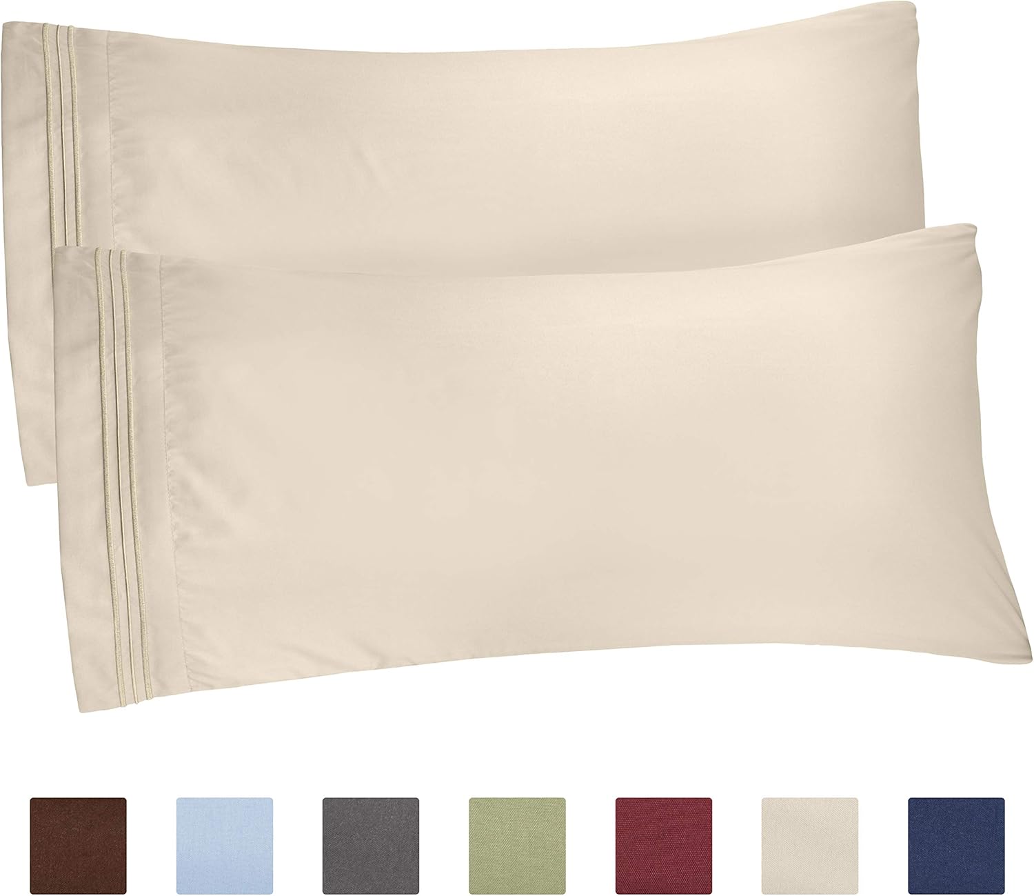Amazon Com King Size Pillow Cases Set Of 2 Soft Premium
