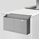 BYXEPA Desk Storage Bag, Table Storage Organizer For Computer, Gaming Desk, Dorm, Study Work Table (Grey)