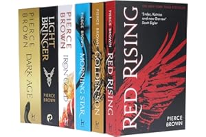 red car The Red Rising Series 6 Books Collection Set (Red Rising, Golden Son, Morning Star, Iron Gold, Dark Age & Light Bring