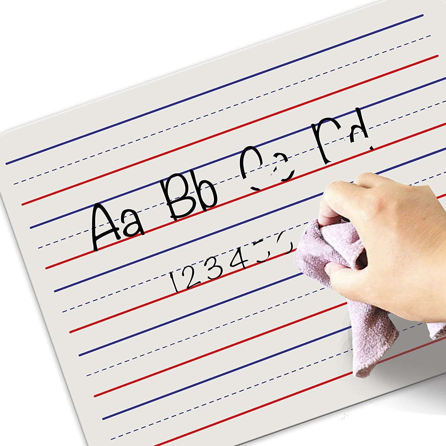 Dry Erase Ruled Lap Boards l 9 X12 inch Lined Whiteboard (Double Sided) : Office Products