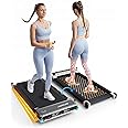 FUNRAY Versatile Walking Pad Treadmill with Incline - Dual-Sided Under Desk Treadmill with Foot Massage,2 in 1 Walking Machine for Home/Office with 330LBS Weight Capacity