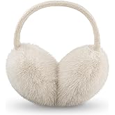 YATANAM Ear Muffs for Women Faux Fur Winter Girls Earmuffs Fluffy Adjustable Ear Warmers Cute Ear Covers