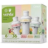 Cirkul Verda Antioxidants, Stevia, and Vitamin B Flavor Water Variety Pack, Makes 36 Drinks, No Sugar, Zero Calorie Drink Mix, (2 Orange Pineapple, 2 Fruit Medley, 2 Cucumber Lime)
