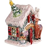 Blue Sky Clayworks 888032 Rudolph Place Candle House, 7-inch Height