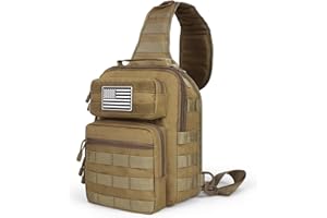 HAOMUK Tactical Sling Bag Backpack Military Rover Shoulder Sling Pack Small EDC Crossbody Chest Bag for Men