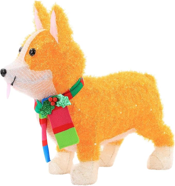 holiday living lighted corgi