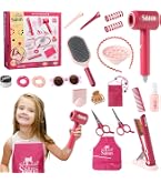 Tocador De Madera Melissa & Doug – Salón De Belleza Con 18 Accesorios De Maquillaje, Pelo Y Uñas, Para Niñas Y Niños De 3 A 7 Años