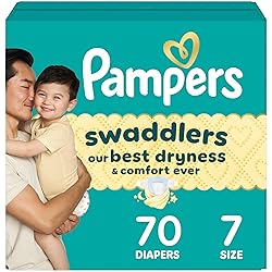 Pampers Baby Diapers - Swaddlers - Size 7, 70