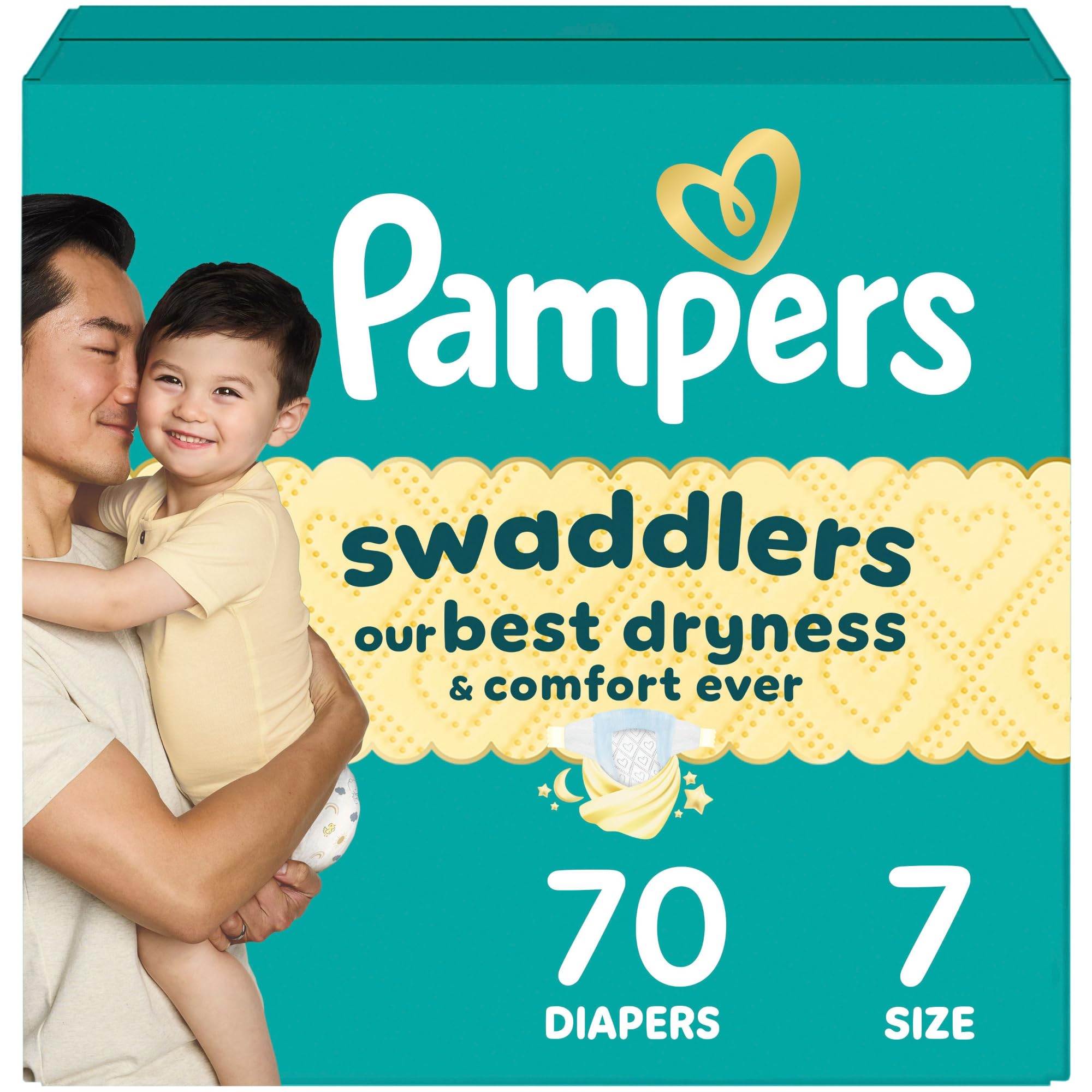 Pampers Baby Diapers - Swaddlers - Size 7, 70
