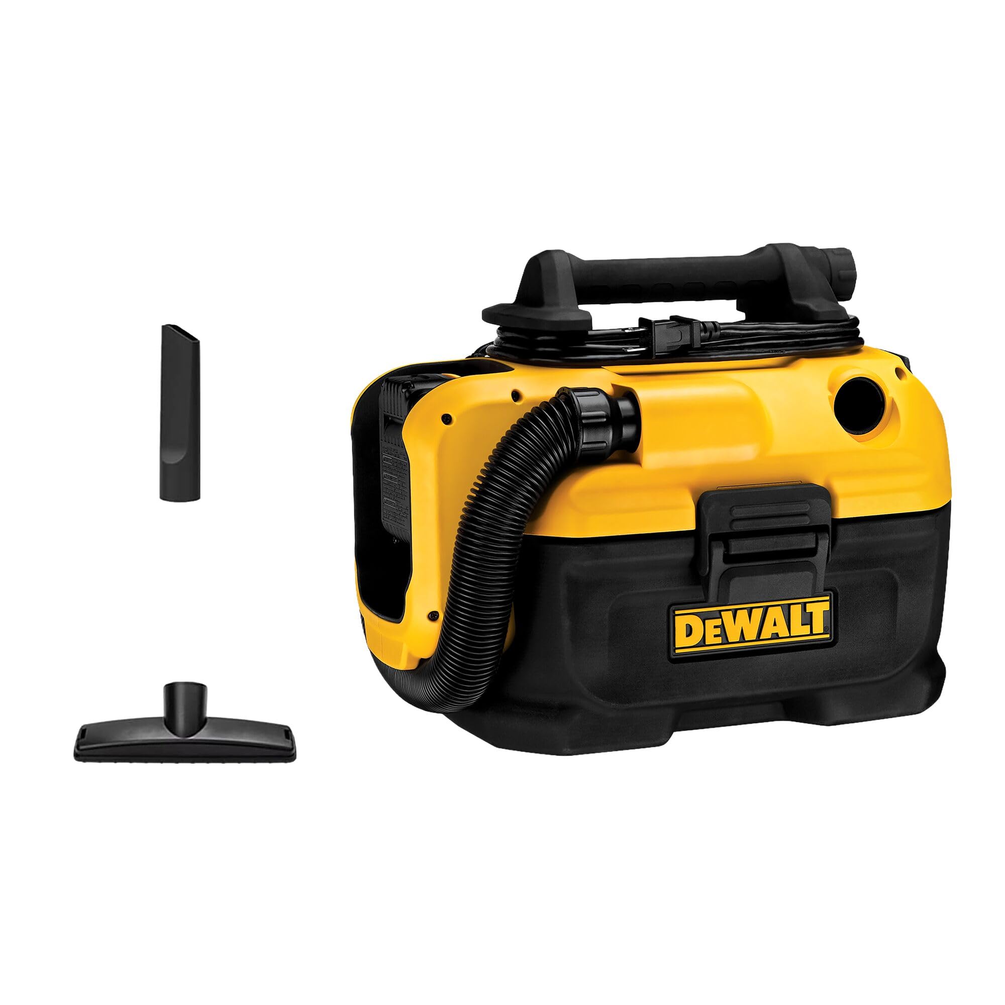 DEWALT 20V MAX Cordless Shop Vac, Wet Dry Vacuum Cleaner, Portable 2 Gallon Wet Dry Vac, Strong Suction Shop Vacuum with Hepa Filter, Tool Only (DCV580H)
