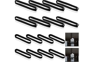 SAINTRYGO 16 Pieces Rubber Couch Sectional Connectors Non Slip Sectional Sofa Locks with Hook and Loop Cinch Clips Innovative Double Couch Furniture Clips Joint Snap Locks for Sliding Sofa