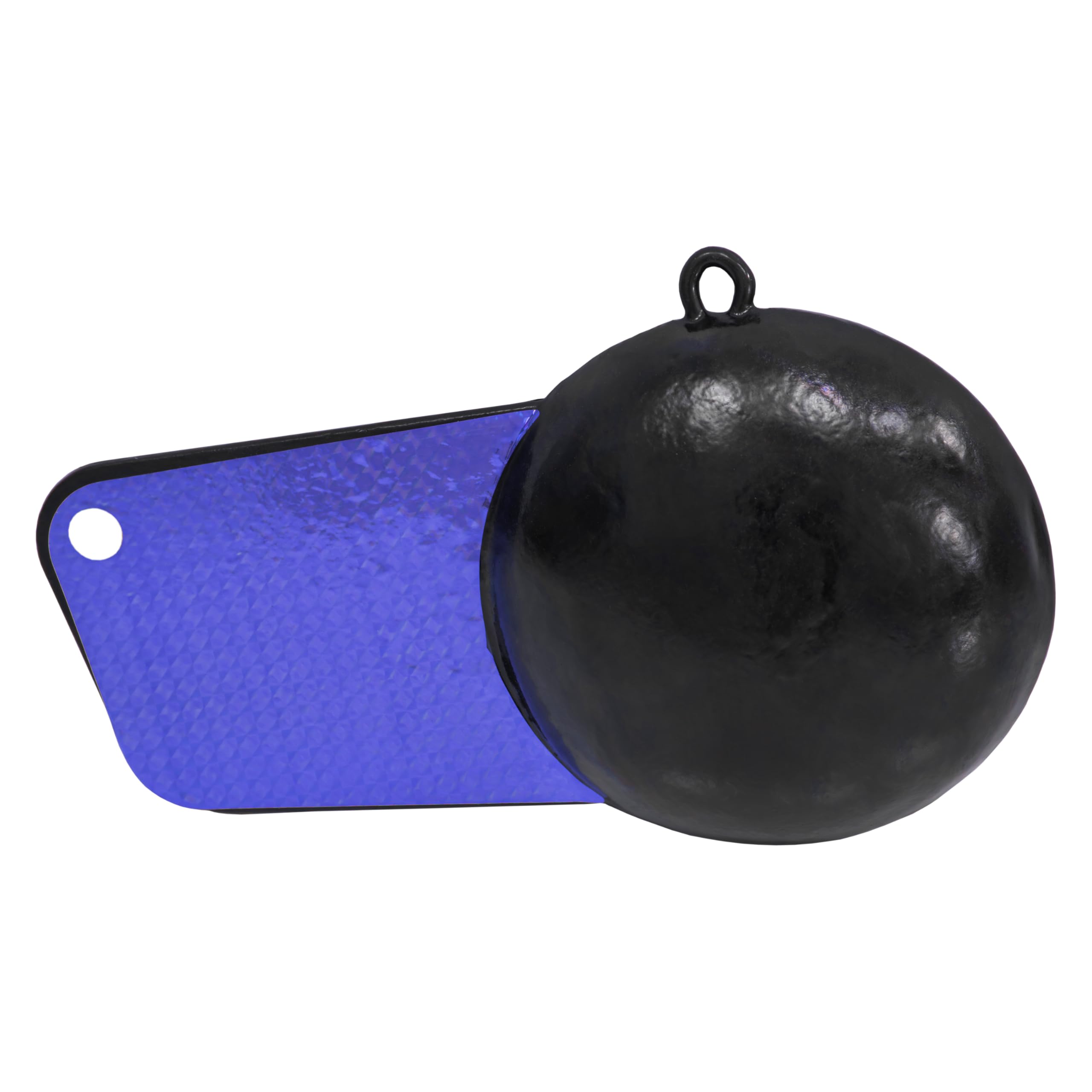 Extreme Max 3006.8969 Coated Pancake Downrigger Weight - 12 lbs. with Blue Flash Image
