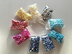 Sequins 8mm 800/Pkg Hot Pink- Red