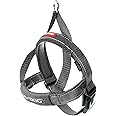 EzyDog Quick Fit Dog Harness – No Pull Harness for Training, Everyday Walking, and Easy Control - Adjustable Fit, Reflective, and Padded (Small, Gray)