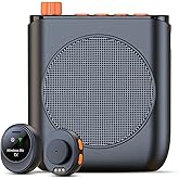 Repmidfer Voice Amplifier with Wireless Lavalier Microphone for Teachers, [Charging & Storage] Magnetic Lapel Mic, Portable Speaker Clip-On Microphone, Mini Megaphone for Classroom, Public Events