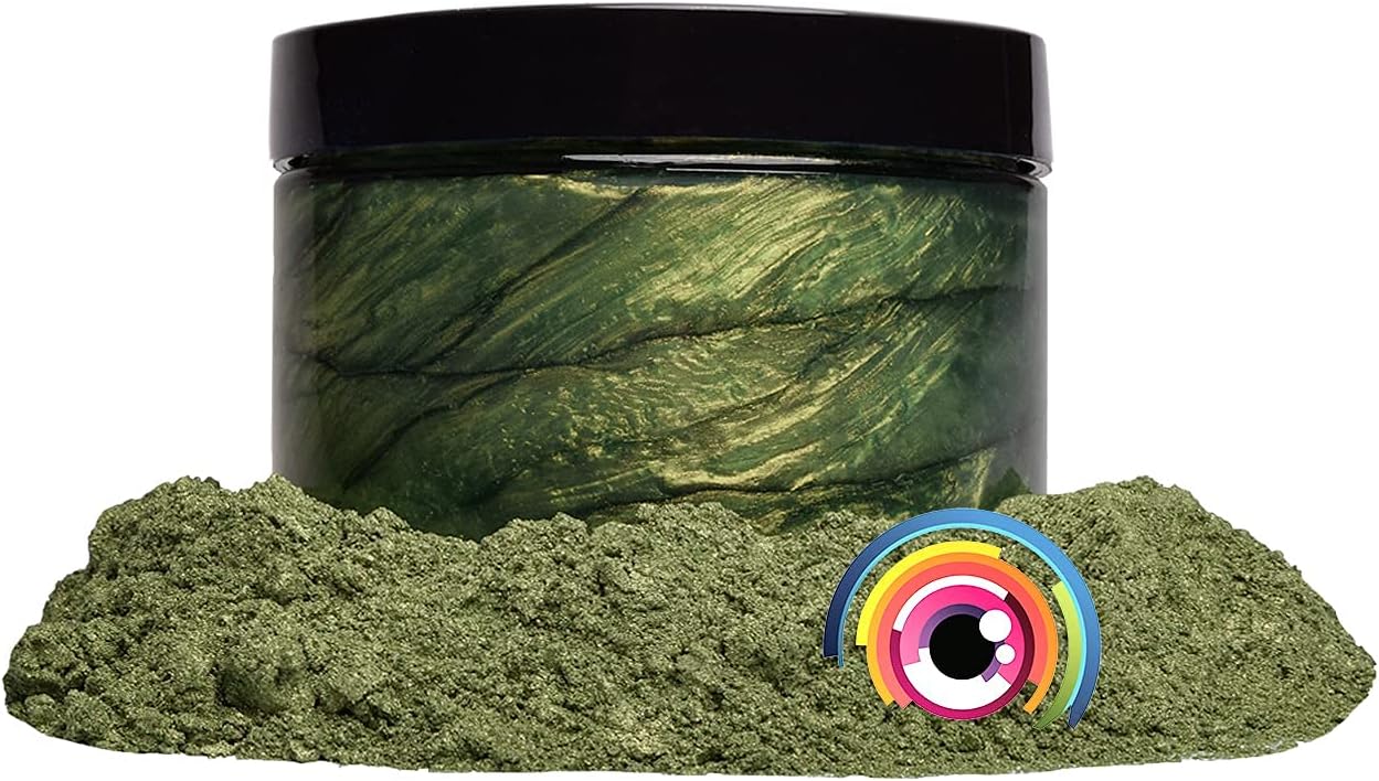 Mica Powder Pigment “Matcha Green” (50g) Multipurpose DIY Arts and Crafts Additive | Woodworking, Natural Bath Bombs, Resin, Paint, Epoxy, Soap, Nail Polish, Lip Balm (Matcha Green, 50G)
