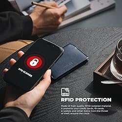VULKIT Slim Minimalist Card Holder RFID Blocking