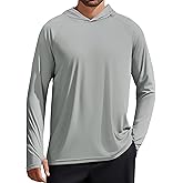 PINSPARK Men's UPF 50+ Long Sleeve Rash Guard - Sun Protection Hoodie UV SPF Fishing Shirt for Athletic Running Swim Hiking