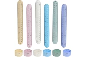 Yharnamite 6 Pcs Silicone Memo Wrist Band, to Do List Wrist Band, Waterproof Reusable Wrist Strap, Erasable Silicone Memo Bra